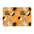 thumbnail image 1 of Yiaed Bold Black and White Leaves Orange Print Flannel Doormat Mat Outdoor Indoor Door Mats,Welcome Matt Outdoor Front Door Mat Doormat Outdoor Mat Outdoor Mat,16"x24", 1 of 7
