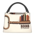 thumbnail image 1 of Yiaed Books Key To Knowledge Print Lunch box lunch bag Portable Insulated Lunch Box for Women Men Cooler Tote Bag with Front Pocket for Work Picnic Travel, 1 of 1