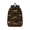 thumbnail image 1 of Yiaed Bookshelves Print Backpack, Premium Laptop Backpack, Travel Backpack for Women, Lightweight Backpacks, Comfortable Back Pack-Medium, 1 of 7