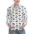 thumbnail image 1 of Yiaed Border Collie Dog Print Womens Casual Hoodies Crew Neck Long Sleeve Sweatshirts With Pocket Pullover Tops Women's Hooded Sweatshirt-Medium, 1 of 5