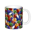 thumbnail image 1 of Yiaed Bowling Colorful Print Ceramics Coffee,Large Handle Design,Extra Large Tea and Coffee Cup for Office and Home Mugs, 1 of 6