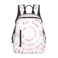 thumbnail image 1 of Yiaed Breast Cancer Awareness (4) Print Lightweight Backpack Travel Backpacks Hiking Daypack for Women Men, 1 of 5