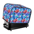 thumbnail image 1 of Yiaed Bright Flowers Print Two Slice Bread Machine Cover, Universal Size Kitchen Appliance Cover for Bread Machine,Bread Machine Cover, 1 of 7