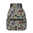 thumbnail image 1 of Yiaed Bright Insects Print School Backpack College Backpack Daypacks for Students High School Spacious and Durable Daypack for Work and Travel-One Size, 1 of 6