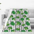 thumbnail image 1 of Yiaed Broccoli 2 Pattern Fleece Throw Blanket,Fleece Throw Blankets for Couch & Bed All Season Use -50"x40", 1 of 4
