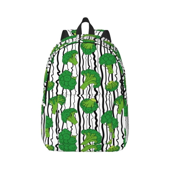 Yiaed Broccoli 2 Print Backpack, Premium Laptop Backpack, Travel Backpack for Women, Lightweight Backpacks, Comfortable Back Pack-Small