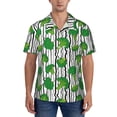 thumbnail image 1 of Yiaed Broccoli 2 Print Hawaiian Shirt for Men Short Sleeve Button Down Shirts Beach Shirts for Men-Medium, 1 of 5