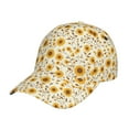 thumbnail image 1 of Yiaed Brown Leaf Sunflower Print Cap Adjustable Size for Running Workouts and Outdoor Activities All Seasons, 1 of 5
