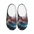 thumbnail image 1 of Yiaed Bubbles Axolotl Fantasy Print Slippers Fuzzy Warm Cozy Slippers Non Slip House Slippers For Indoor Outdoor Slippers House Slippers-35/36, 1 of 7