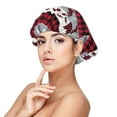 thumbnail image 1 of Yiaed Buffalo Plaid Forest Print Satin Bonnet Silk Bonnet Hair Bonnet for Sleeping Hair Bonnets, 1 of 6