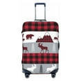 thumbnail image 1 of Yiaed Buffalo Plaid Forest Print Travel Luggage Cover Suitcase Protector Fits 18-32 Inch Luggage Wheel Covers Patterned Elastic Luggage Anti-scratch（No luggage）-, 1 of 5