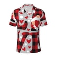 thumbnail image 1 of Yiaed Buffalo Plaid Love And GnomePrint Men's Short Sleeve Polo Shirt,Golf Polo for Men Three-Button Golf Shirt Athletic Casual Collared T-Shirt- Small, 1 of 7