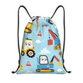 thumbnail image 1 of Yiaed Building Truck Print Drawstring Bags Drawstring Backpack Bulk String Back Pack Gym Sport Bag-Medium, 1 of 5