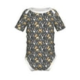 thumbnail image 1 of Yiaed Bulldog Print Print Infant Climbing Short Sleeve Onesie One-Piece Baby Bodysuit Clothes 0-12 Months -18 Months, 1 of 6