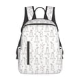thumbnail image 1 of Yiaed Bunny And Bird Print Lightweight Backpack Travel Backpacks Hiking Daypack for Women Men, 1 of 5