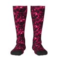 thumbnail image 1 of Yiaed Burgundy Tie Dye Print Great elasticity Adult Stockings Sports socks for Men and Women, 1 of 6