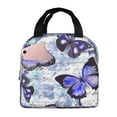 thumbnail image 1 of Yiaed Butterflies Print Insulated Lunch Bag Reusable Cute Tote Lunch Box, Leakproof Cooler Lunch Bags for Work Office Travel School Picnic, 1 of 5