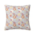 thumbnail image 1 of Yiaed Butterfly Flower Print Pillow Covers Super Soft Decorative Square Throw Pillow Covers Case Cushion Covers for Sofa Couch Bedroom Car Decor（No pillow core）-22"x22", 1 of 7