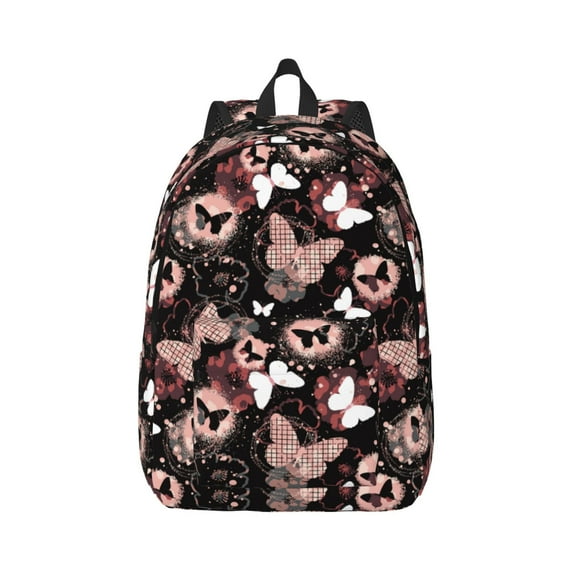 Yiaed Butterfly Print Backpack, Premium Laptop Backpack, Travel Backpack for Women, Lightweight Backpacks, Comfortable Back Pack-Small