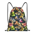 thumbnail image 1 of Yiaed Butterfly Wild Insect Print Drawstring Bags Drawstring Backpack Bulk String Back Pack Gym Sport Bag-Medium, 1 of 5