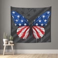 thumbnail image 1 of Yiaed Butterfly With USA Flag Print Tapestry for Bedroom,Tapestry Wall Tapestries, Tapestry Aesthetic for Living Room Dorm Room 51" X 60", 1 of 1