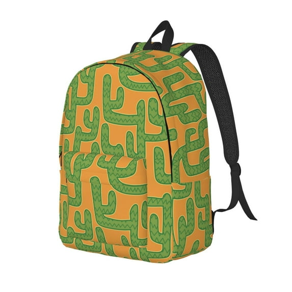 Yiaed Cactus 2 Print Print Laptop Backpack Travel Canvas Backpack Vintage Aesthetic Backpack for School Knapsack Backpack Backpack for School-Medium
