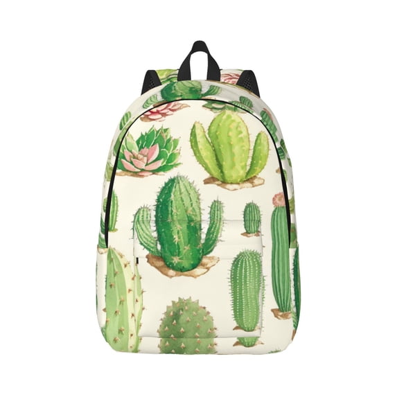 Yiaed Cactus And Succulent Print Backpack, Premium Laptop Backpack, Travel Backpack for Women, Lightweight Backpacks, Comfortable Back Pack-Medium