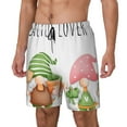 thumbnail image 1 of Yiaed Cactus Gnome Print Mens Swim Trunks Bathing Suit Compression Liner Beach Swim Shorts Swimwear Quick Dry Zipper Pocket No-Chafing Board Short-3X-Large, 1 of 6