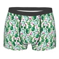 thumbnail image 1 of Yiaed Cactus Plants Print Men's Soft Cotton Boxer Shorts Breathable Boxers Underwear Moisture-Wicking Underwear Stretch Boxer Briefs for Man-X-Large, 1 of 5