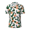 thumbnail image 1 of Yiaed CactusesPrint Men's Short Sleeve Polo Shirt,Golf Polo for Men Three-Button Golf Shirt Athletic Casual Collared T-Shirt- XX-Large, 1 of 7