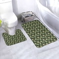 thumbnail image 1 of Yiaed Camouflage Dinosaur Print Bathroom Mat Set 2 Pieces Mat Anti-Skid Pad Ultra Soft and Absorbent Bathroom Bath Mat Contour Bath Rugs for Toilet Base, 1 of 6