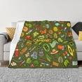 thumbnail image 1 of Yiaed Camping 1 Print Blanket Throw Blanket Soft Cozy Flannel Blanket for Home Bed Sofa Couch Chair-50"x40", 1 of 6