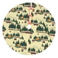 thumbnail image 1 of Yiaed Camping Caravan 1 Print Christmas Tree Skirt , Tree SkirtsTree Mat for Christmas Winter Holiday Indoor Decorations-48", 1 of 7