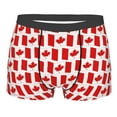 thumbnail image 1 of Yiaed Canada Print Men's Soft Cotton Boxer Shorts Breathable Boxers Underwear Moisture-Wicking Underwear Stretch Boxer Briefs for Man-Small, 1 of 5
