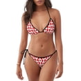 thumbnail image 1 of Yiaed Canada Print Women's Two Piece Bikini Swimsuit Sexy Triangle Top Bathing Suits String Cheeky Bikini Sets -XX-Large, 1 of 6