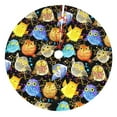 thumbnail image 1 of Yiaed Cartoon Bird Owl Print Christmas Tree Skirt , Tree SkirtsTree Mat for Christmas Winter Holiday Indoor Decorations-36", 1 of 7