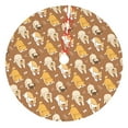 thumbnail image 1 of Yiaed Cartoon Bulldog Print Christmas Tree Skirt , Tree SkirtsTree Mat for Christmas Winter Holiday Indoor Decorations-30", 1 of 7