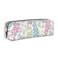 thumbnail image 1 of Yiaed Cartoon Bunny Print Leather Pencil Case - Leather Pen Pencil Holder - Elegant & Practical Pencil Pouch for Work & Office, 1 of 7