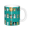 thumbnail image 1 of Yiaed Cartoon Dogs Print Ceramics Coffee,Large Handle Design,Extra Large Tea and Coffee Cup for Office and Home Mugs, 1 of 6