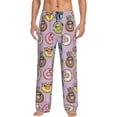 thumbnail image 1 of Yiaed Cute Donuts Print Men's Lounge Pants, Loose PJ Bottoms, Long Pajama Pants for Men-Large, 1 of 5