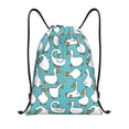 thumbnail image 1 of Yiaed Cartoon Funny Goose Print Drawstring Bags Drawstring Backpack Bulk String Back Pack Gym Sport Bag-Medium, 1 of 5