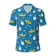 thumbnail image 1 of Yiaed Cartoon GoosePrint Men's Short Sleeve Polo Shirt,Golf Polo for Men Three-Button Golf Shirt Athletic Casual Collared T-Shirt- 4X-Large, 1 of 7