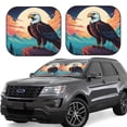 thumbnail image 1 of Yiaed Cartoon Iceberg Bald Eagle Print Car Front Windshield Sun Shade,Foldable Anti-UV Car Sunshade for Front Window for Most Vehicles-Small, 1 of 5