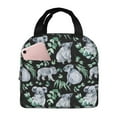 thumbnail image 1 of Yiaed Cartoon Koala Bear Print Insulated Lunch Bag Reusable Cute Tote Lunch Box, Leakproof Cooler Lunch Bags for Work Office Travel School Picnic, 1 of 5