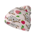 thumbnail image 1 of Yiaed Cartoon Koala Bear Print Winter Beanie for Men Women, Fleece Lined Beanie Soft Warm Knit Hat Ski Stocking Cuffed Ca, 1 of 6