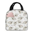 thumbnail image 1 of Yiaed Cartoon Koala Print Insulated Lunch Bag Reusable Cute Tote Lunch Box, Leakproof Cooler Lunch Bags for Work Office Travel School Picnic, 1 of 5