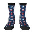 thumbnail image 1 of Yiaed Cartoon Lighthouse Print Great elasticity Crew Socks Sports socks for Men and Women, 1 of 5