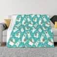 thumbnail image 1 of Yiaed Cartoon Llamas Print Blanket Throw Blanket Soft Cozy Flannel Blanket for Home Bed Sofa Couch Chair-60"x50", 1 of 6