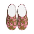 thumbnail image 1 of Yiaed Cartoon Pigs Print Slippers Fuzzy Warm Cozy Slippers Non Slip House Slippers For Indoor Outdoor Slippers House Slippers-35/36, 1 of 7