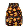 thumbnail image 1 of Yiaed Cartoon Pizza Print School Backpack College Backpack Daypacks for Students High School Spacious and Durable Daypack for Work and Travel-One Size, 1 of 6